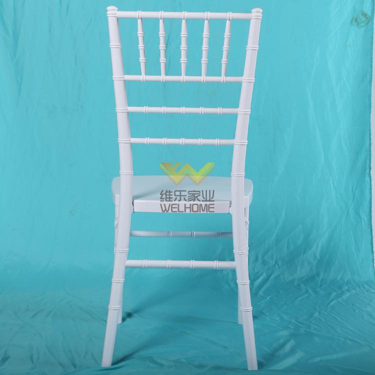 Top quality beech wooden white color chiavari chair for rental